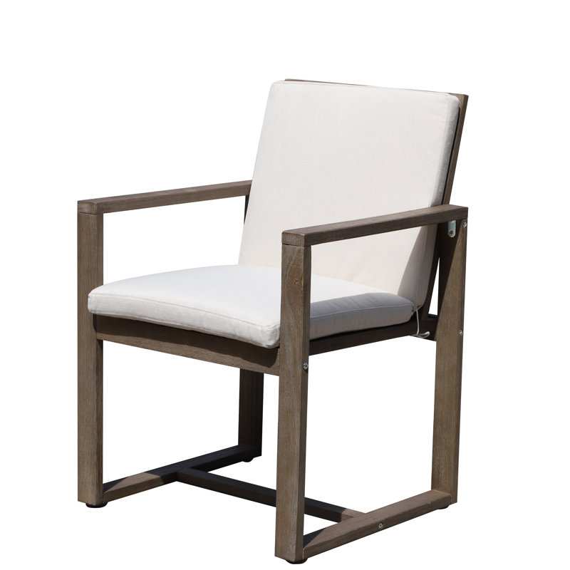 Harbor Outdoor Dining Armchair, Gray