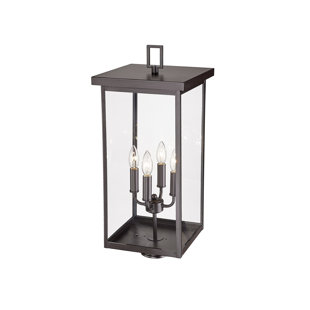 Barkeley 4 Light 26.13" Tall Outdoor Single Head Post Light