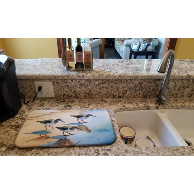 Sandpipers Dish Drying Mat