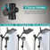 Shower Head Combo 12Inch High Pressure Rain Shower Head with 11 Inch Adjustable Extension Arm and 3 Settings Handheld Shower Head Combo with Long Hose