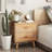 Braughton Farmhouse Rustic 2-Drawer Nightstand