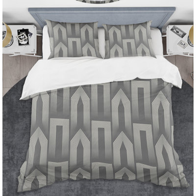 Ensemble de housse de couette mimimal iii mid-century
