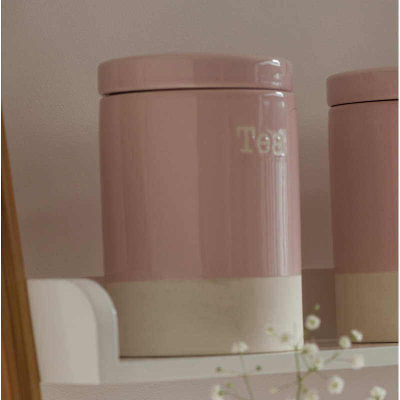 Stoneware Jar, Pink