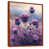 Toile avec cadre flottant brun