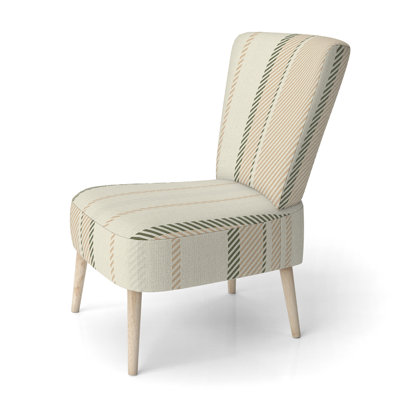 Chaise d'appoint en velours crème