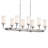 Vetivene 8 - Light Steel Dimmable Kitchen Island Modern Linear Chandelier-70048058