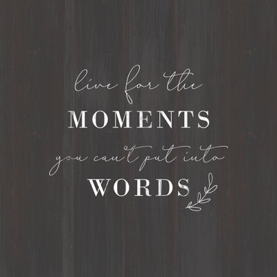 Live For The Moments 3 - Wrapped Canvas Print