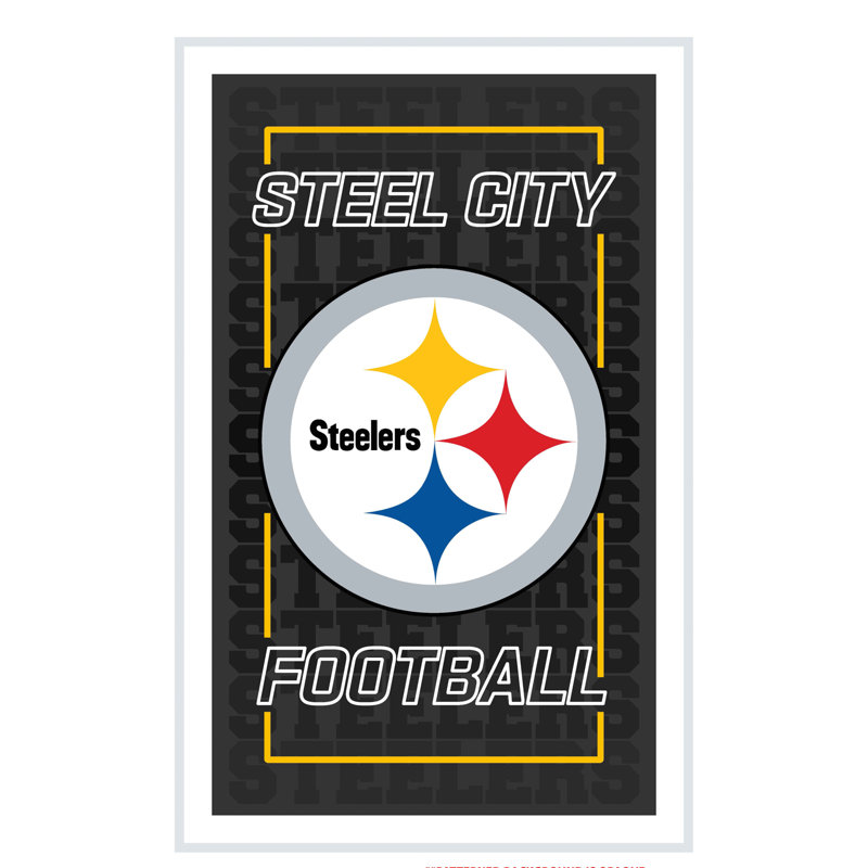 Enseigne murale NFL NeoLite, Steelers de Pittsburgh