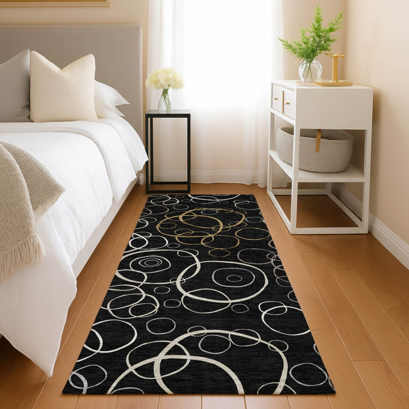 Machine Washable Indoor/Outdoor Kugler ACN2408 Geometric Rug, Runner 2'3" x 7'6"