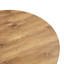 Table basse circulaire moderne, matériau en panneau de fibres à densité moyenne esthétique et pratique,
