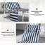 Ensemble de chaises longues spacieuses en acier, conception pliable moderne pour le confort