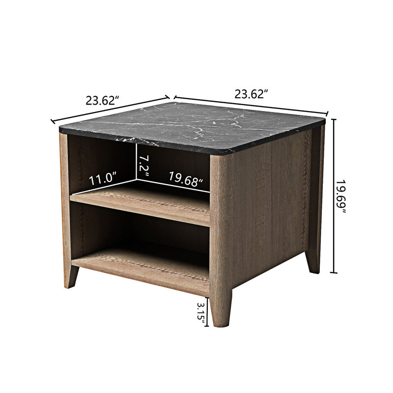 Small Coffee Table With Shelf