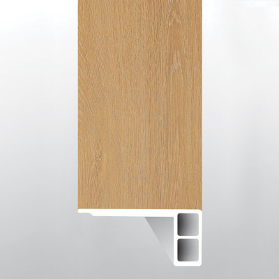 Noble Oak 1.24 in. T x 96 in. L x 2.8 in. W Luxury Vinyl Flooring Trim Large Flush Stair Nose Eased Edge