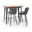 Oesch Upholstered Counter Stool with Metal Frame-221679341