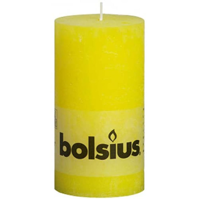 Bolsius White Pillar Candle - Long Burning, Low Smoke & Drip Free Decorative Candle
