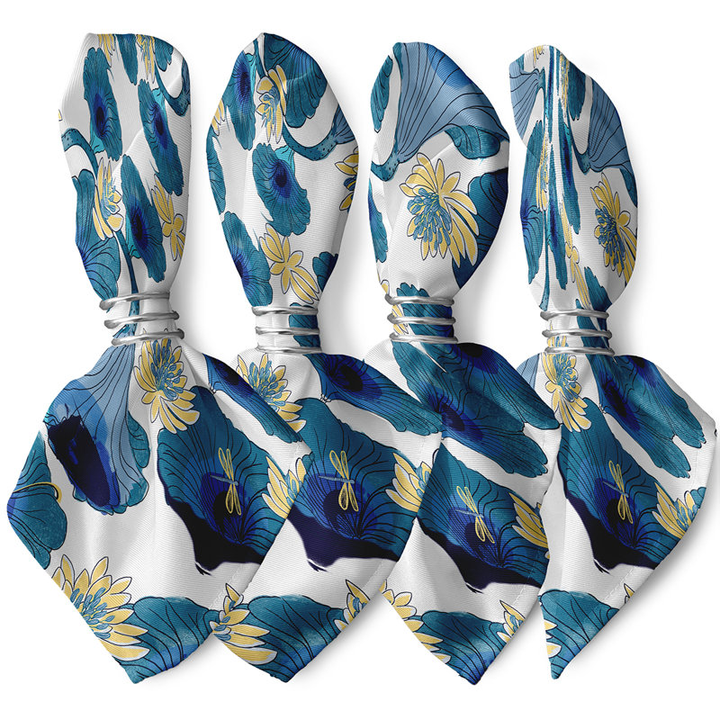 Serviette Amergin, Bleu sarcelle