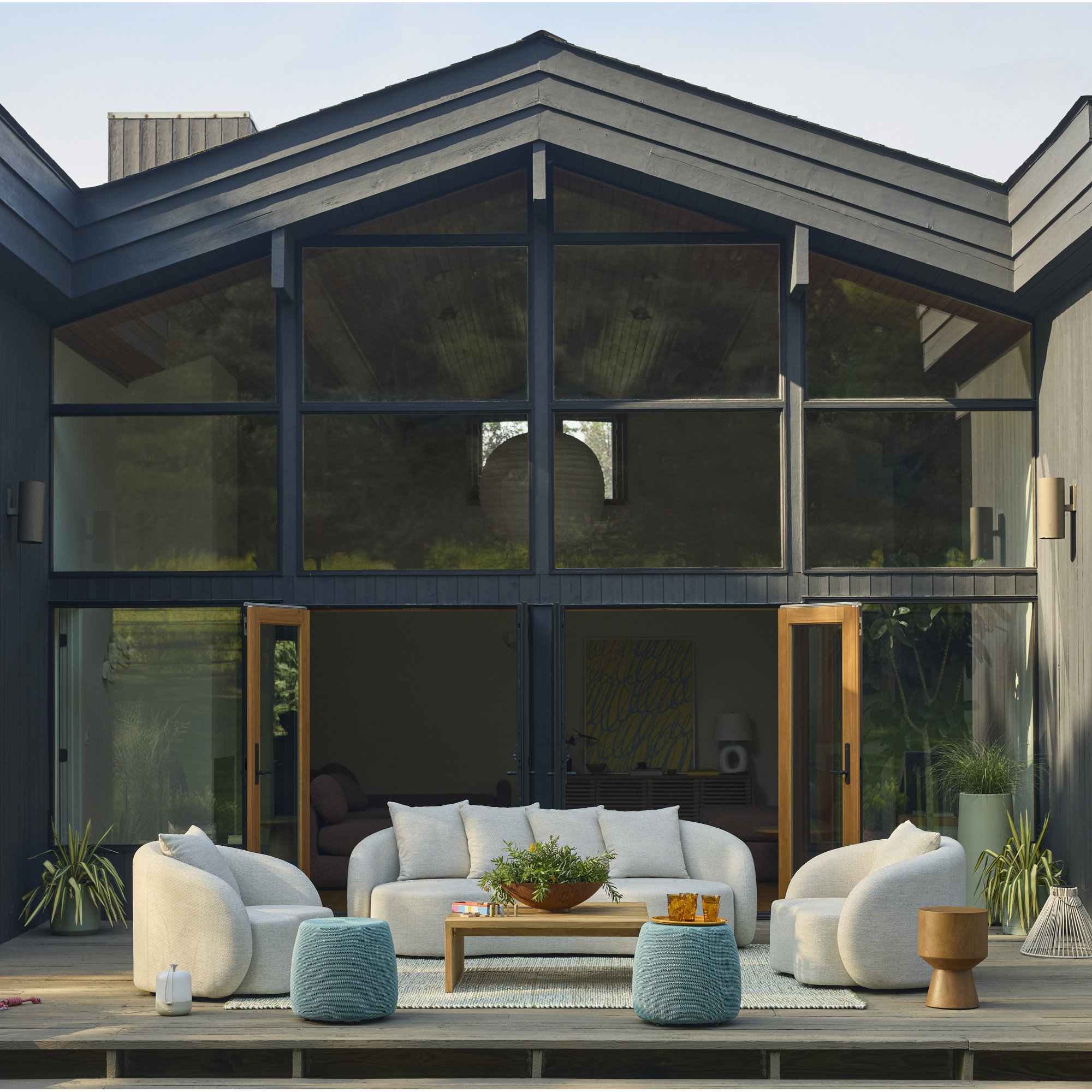 AllModern Kaly Curved Patio Sofa - Thumbnail 4
