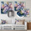 Décoration murale en métal mauve et vert lilas IV - lilas floraux-1613863678