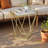 15.75" Marble Pattern Side Table, Coffee Table