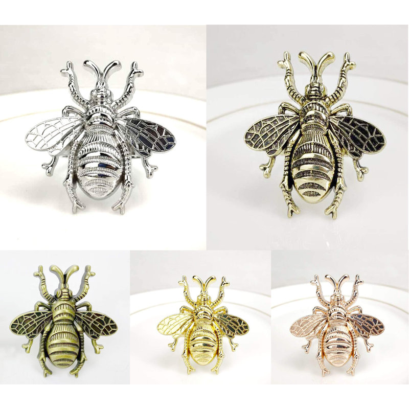 Rond de serviette Bumblebee, Or antique