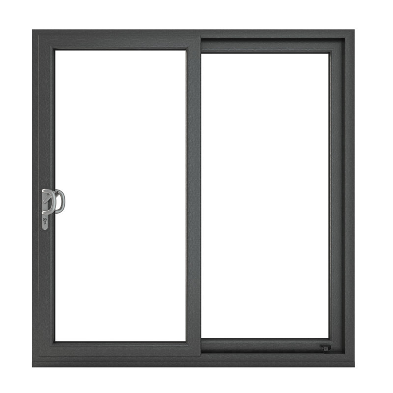 Crystal Direct Clear Glass Finish Polyvinyl Chloride (PVC) Prehung Door, 1490mm x 2090mm, Left 
