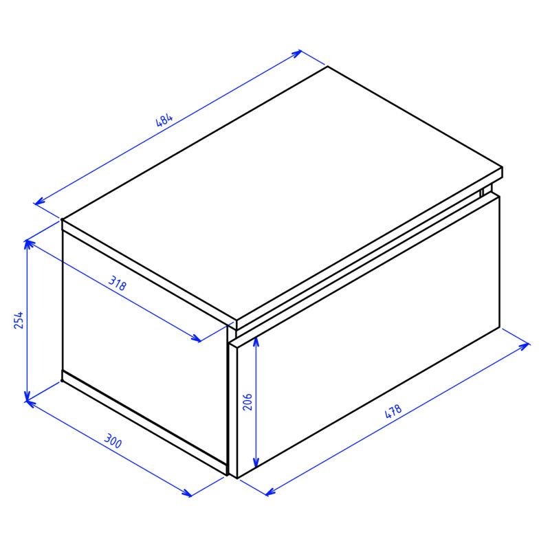 Syvanna 48.4 W Bedside Table
