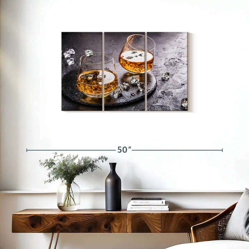 Yarlin Cognac On Ice, 20" H x 33" W