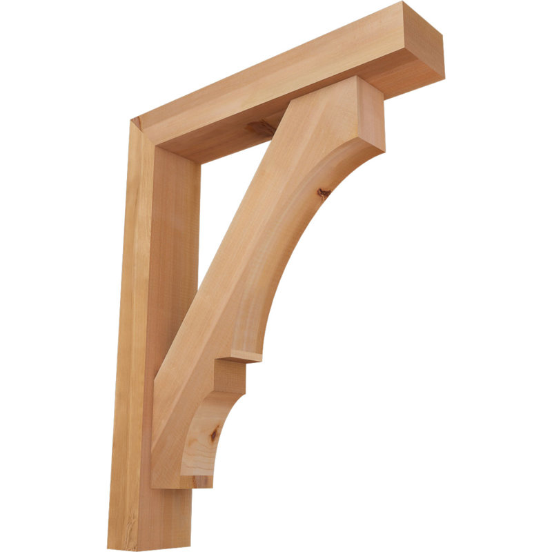Balboa Block Offset Brace Bracket, 36 x 28, 5 1/2"W Western Red Cedar (Smooth)