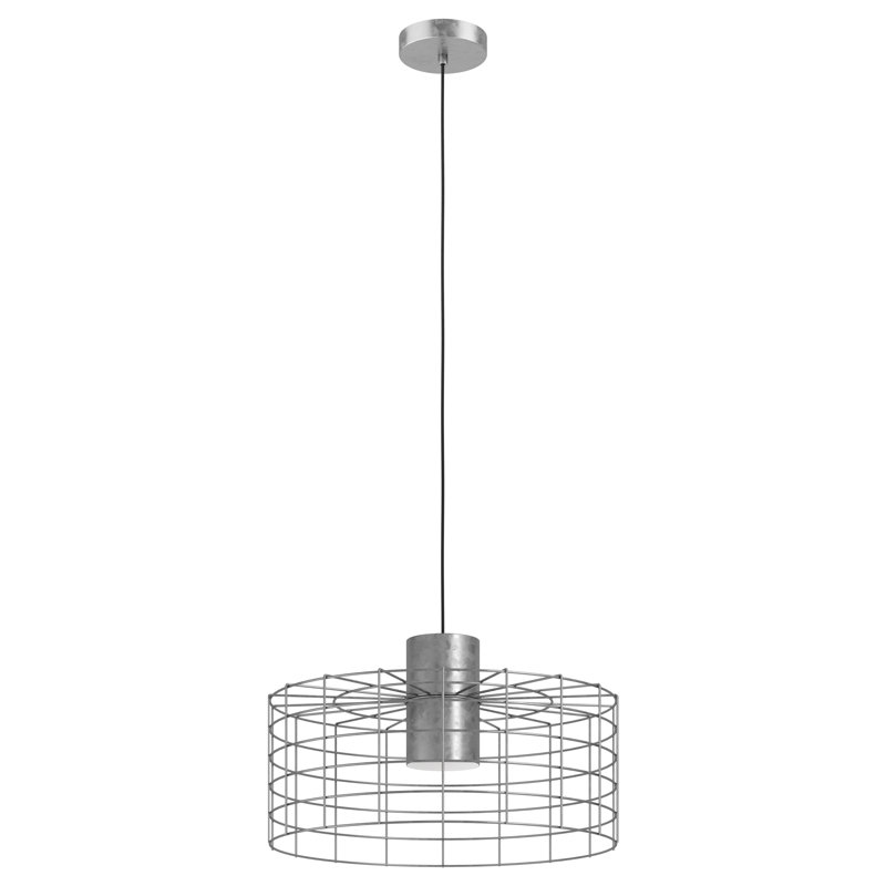 Metcalfe 1 - Light Single Pendant, 110cm H x 48cm W x 48cm D, Galvanized