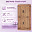 Garde-manger de coin 71 po brun | Rangement de cuisine à 4 portes de style campagnard-473301501