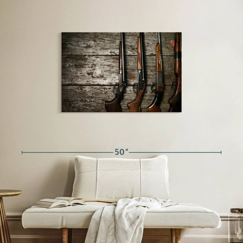 Senne Hunting Guns, 24" H x 36" W