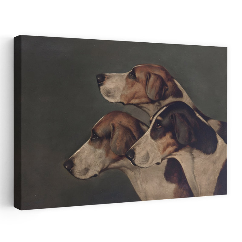 «Noble Hound Portrait», impression élégante de portrait de chien rétro classique, H 32 po x l 48 po