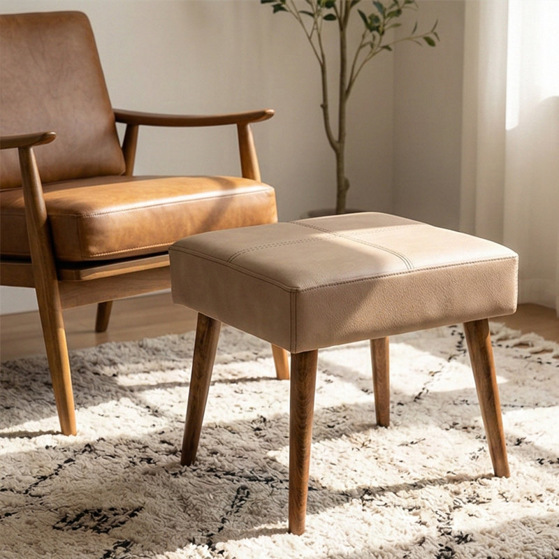 Zerina Upholstered Ottoman, Mink