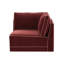 Chaise de coin Clairah Berry Red