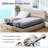 Smart Adjustable Bed Frame With Massage & Memory Foam Mattress - Zero Gravity, Anti-Snore, App Control, USB Charging, 750Lbs Capacity, 4"/8"/12" Height Adjustable-1642553696
