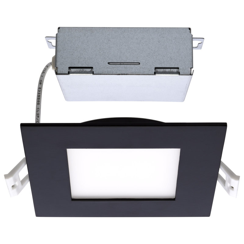 4'' Selectable Color Temperature Dimmable Air-Tight IC Rated LED Canless Recessed Lighting Kit
