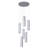 6 - Light Dimmable LED Geometric Chandelier
