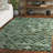 Lekia Hand Woven Leather Geometric Rug-974870755