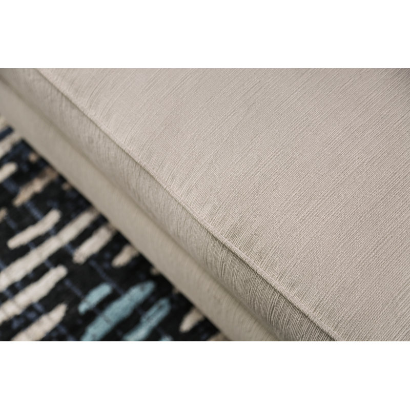 Mylor 90'' Upholstered Sofa, Beige Microfiber/Microsuede