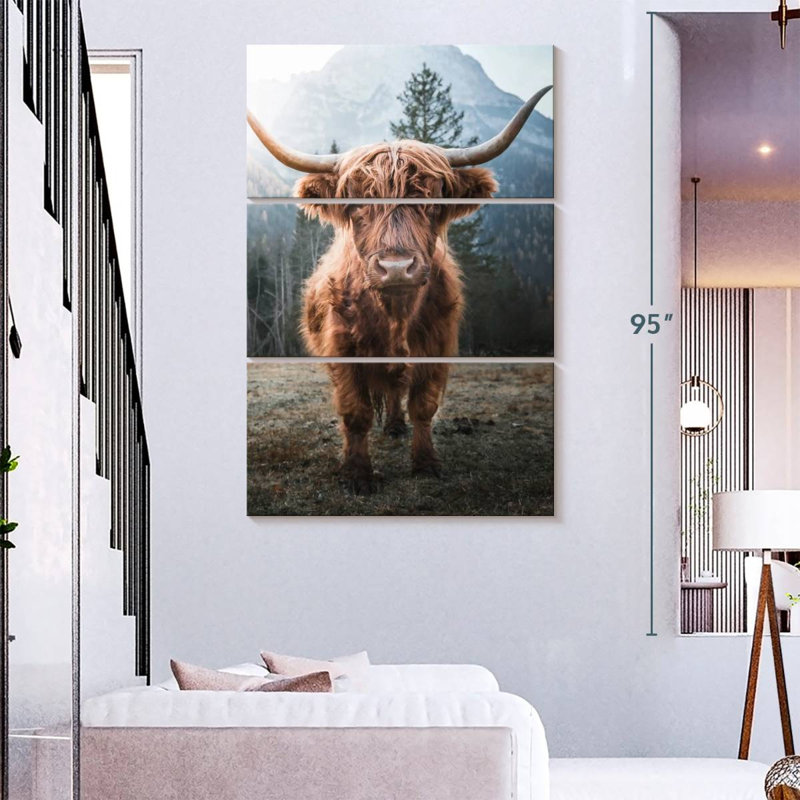 Bramom Dolomites Highland Cow, H 32 po x l 20 po