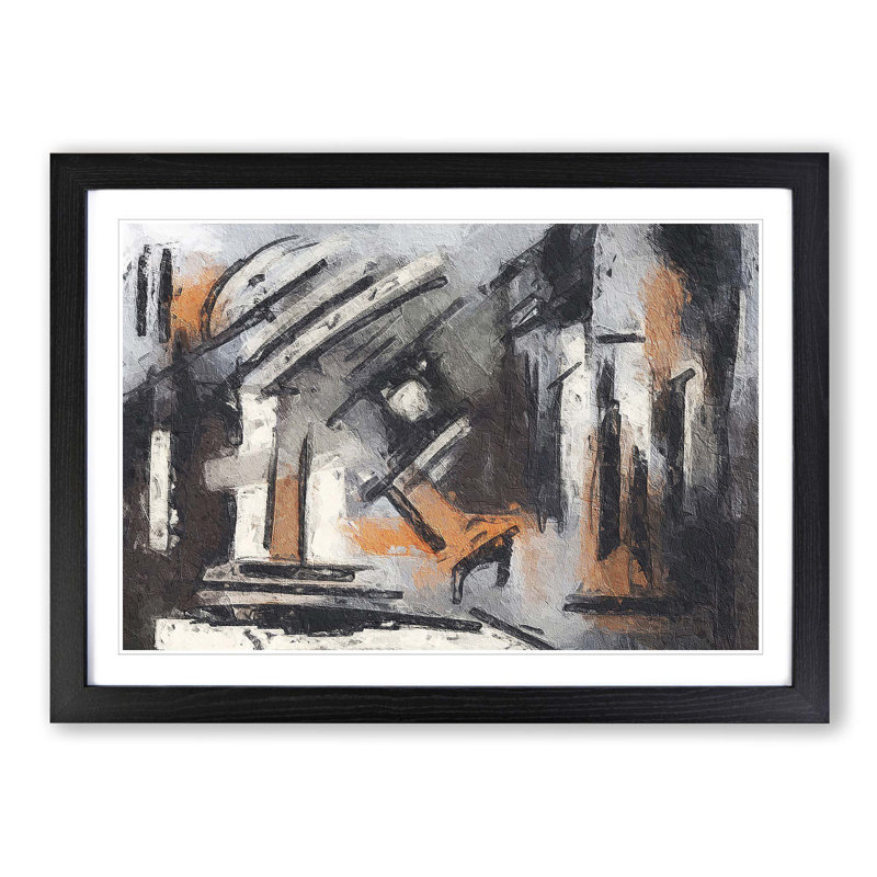 Abstract Vol.73 by S.Johnson - Single Picture Frame Print, 24cm H x 33cm W x 2cm D, Black Framed