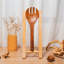 Ensemble d'ustensiles de cuisine en bois de teck 5 pièces