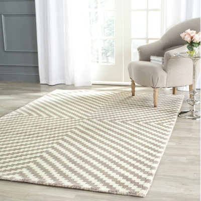 Sanyla Hand Tufted Wool Geometric Rug