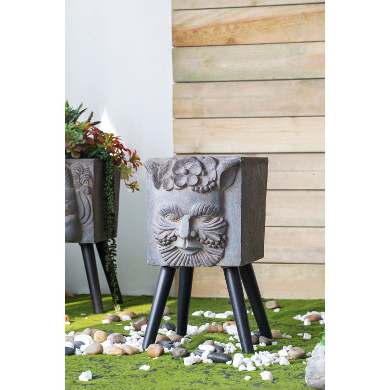 11" x 13" x 22" Greek God Statue Planter with Legs