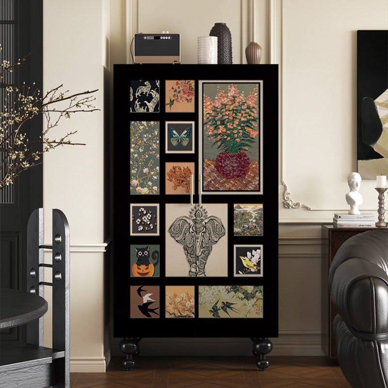 Armoire américaine en bois massif rétro