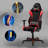 DXRacer Adjustable Reclining Ergonomic Swiveling PC & Racing Game Chair with Footrest-573174112
