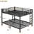 Metal Queen Over Bunk Bed, Space For Adults, Noise- Operation, No Box Spring, Coating, Under Bed Storage, Double Ladders, Features Black Option Noise-, Structure, Side Design