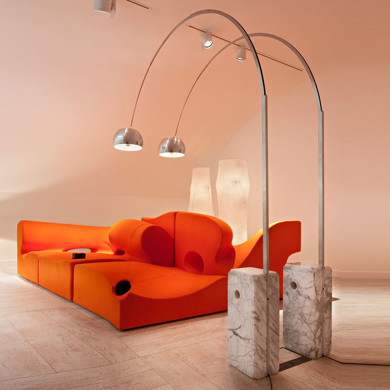 Lampe sur pied arquée 66 po Rosselyn