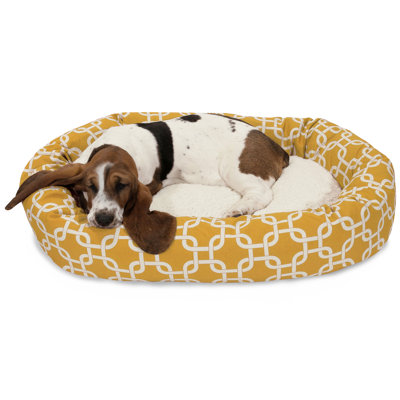 Links Geometric Polyester Pet Bed