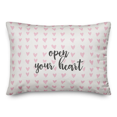  Open Your Heart Throw Pillow